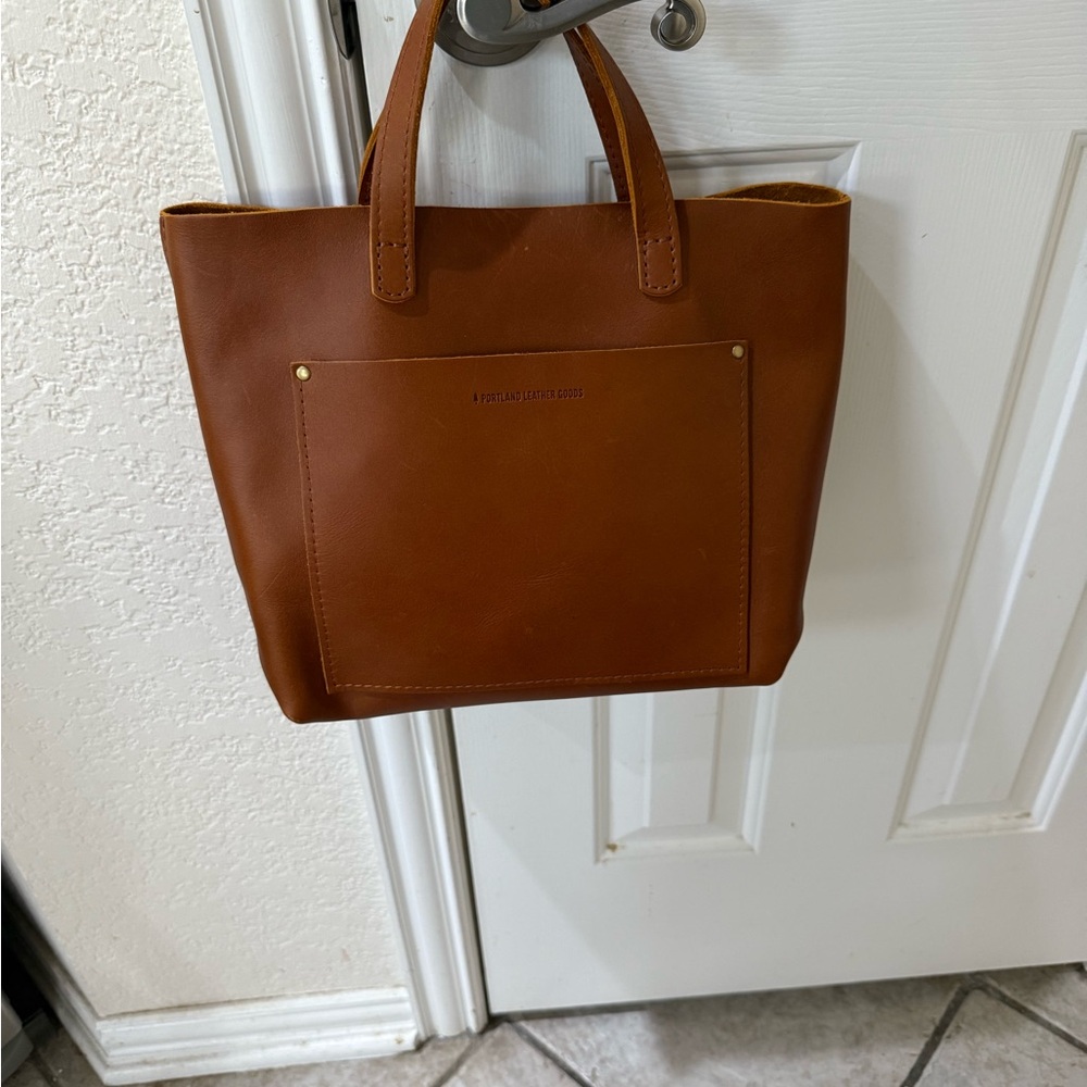Portland Brown Leather Tote Bag